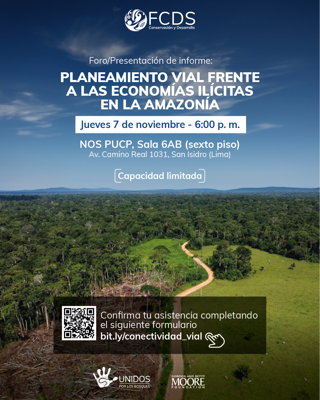 Como FCDS Perú realizamos el análisis de cinco vías proyectadas en la Amazonía peruana para medir su potencial logístico a favor de la ilegalidad y el crimen organizado. Los resultados se presentarán en el Foro “Planeamiento vial frente a las economías ilícitas en la Amazonía”, el cual busca generar un espacio de diálogo con propuestas para fortalecer el desarrollo y la gobernanza de proyectos de infraestructura vial amazónica.